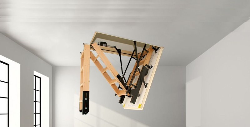 Staircase attic folding dls 045