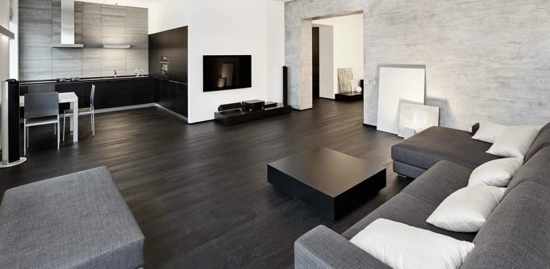 Black laminate in the interior