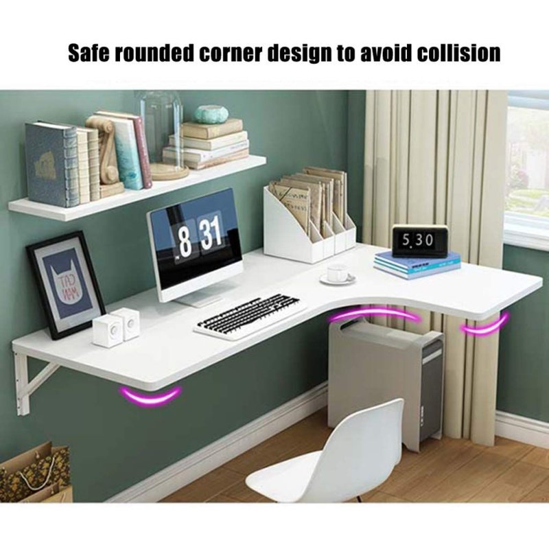 The computer table is modern