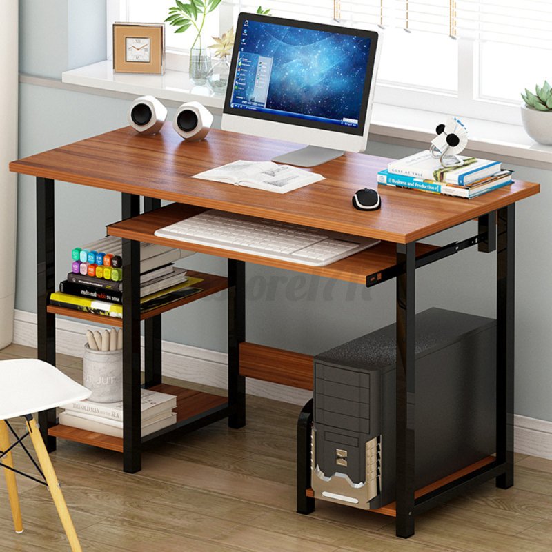 The table is a computer office