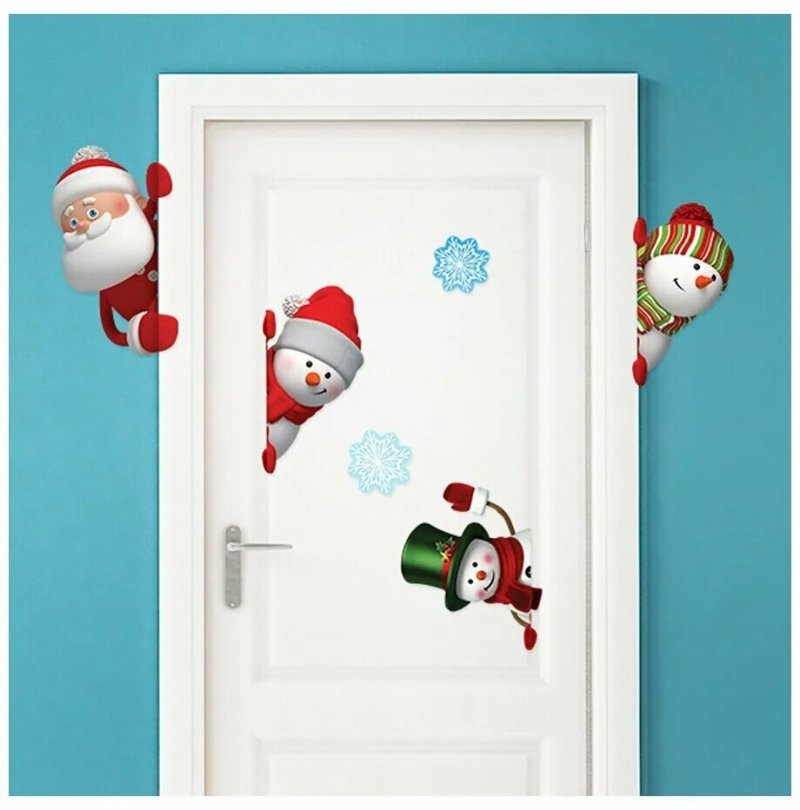 New Year's door decoration