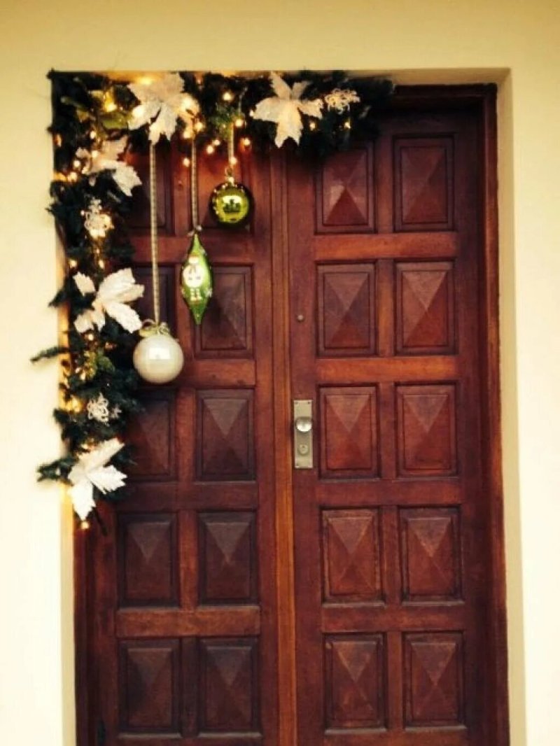 New Year's decoration for the door