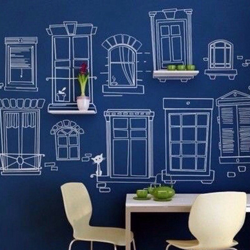 Ideas for drawings on a wall of pin