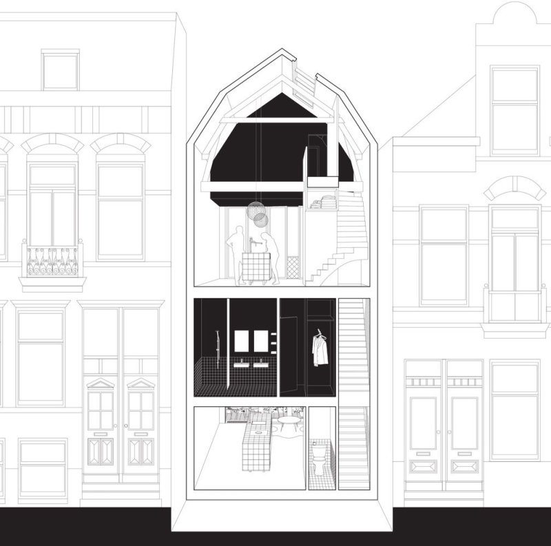 Dutch house architectural plan