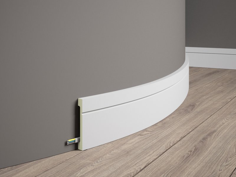 The skirting board is flexible floor