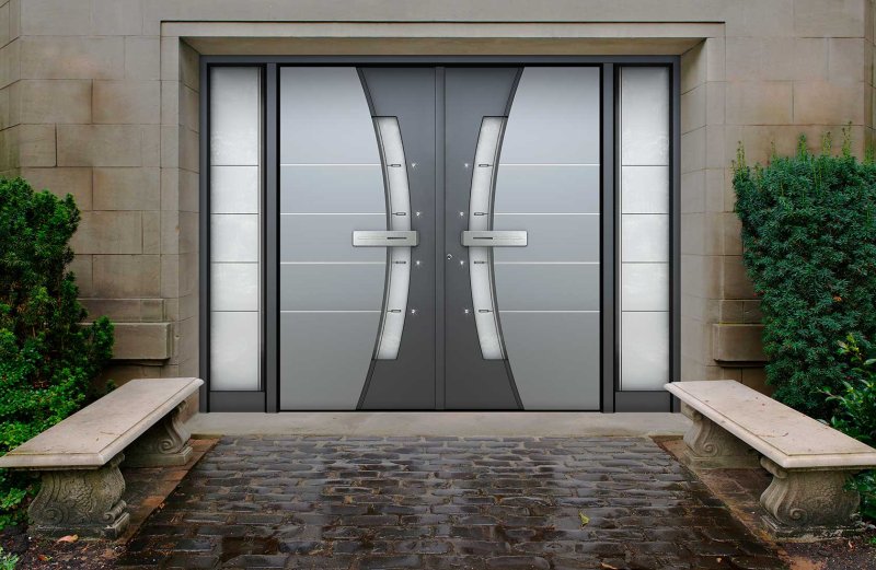 Aluminum front door