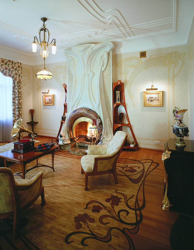 Art nouveau style in the interior