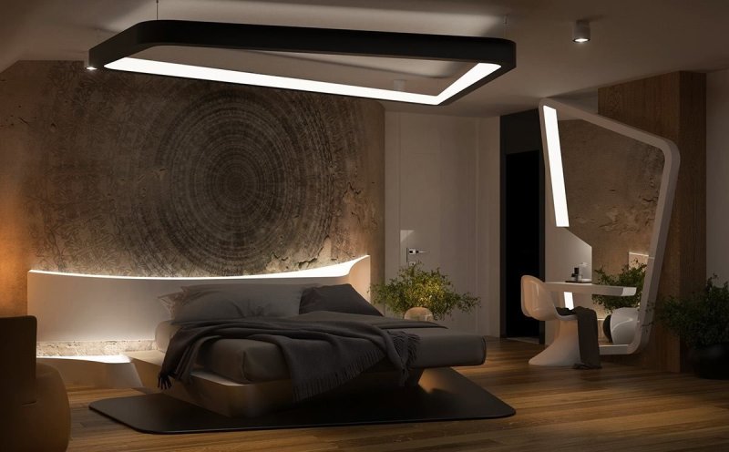 Futuristic bedroom