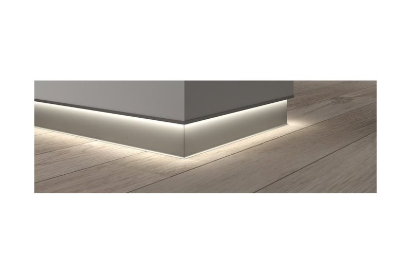 Aluminum skirting board with backlight