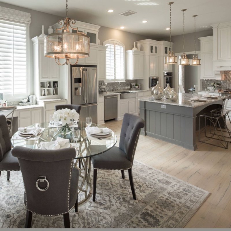 The classic interior of the kitchen