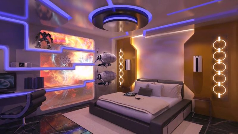 Futuristic room room