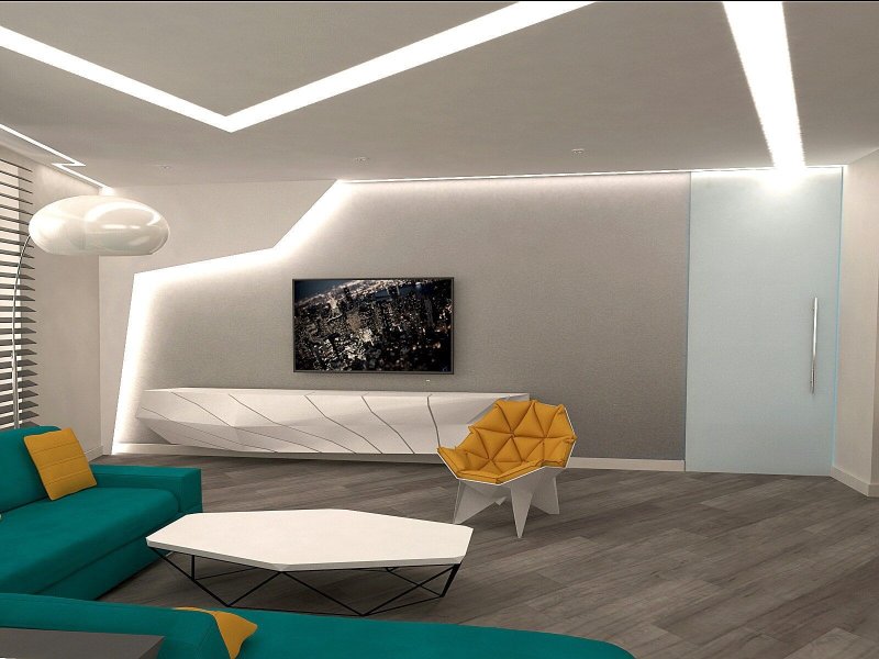 Futurism style interior