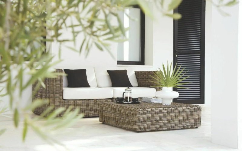 Artificial rattan furniture for giving