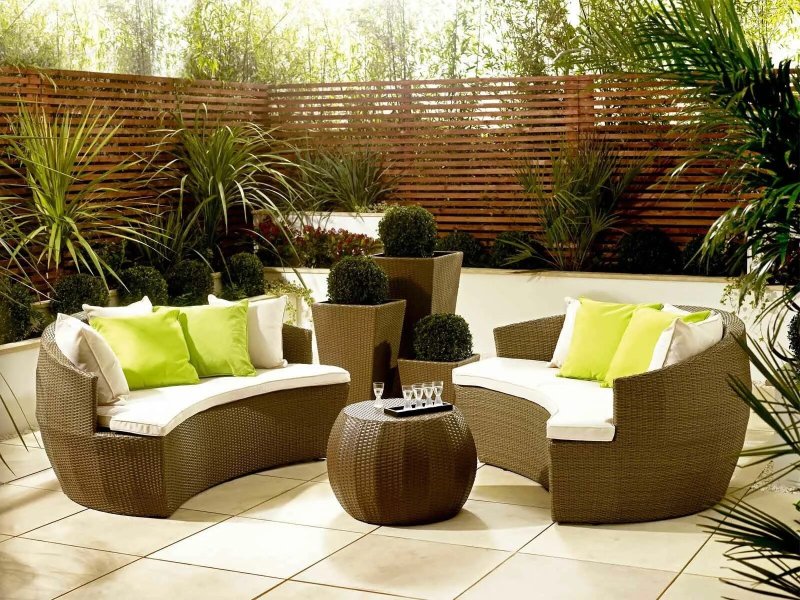 Garden furniture rattan