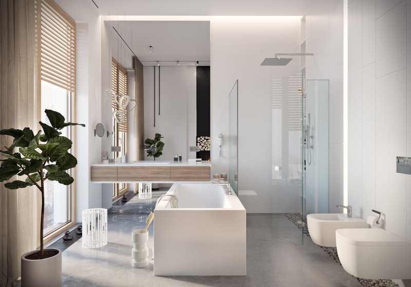 Bathroom in modern style