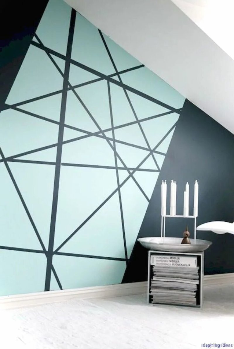 Geometric patterns on the walls