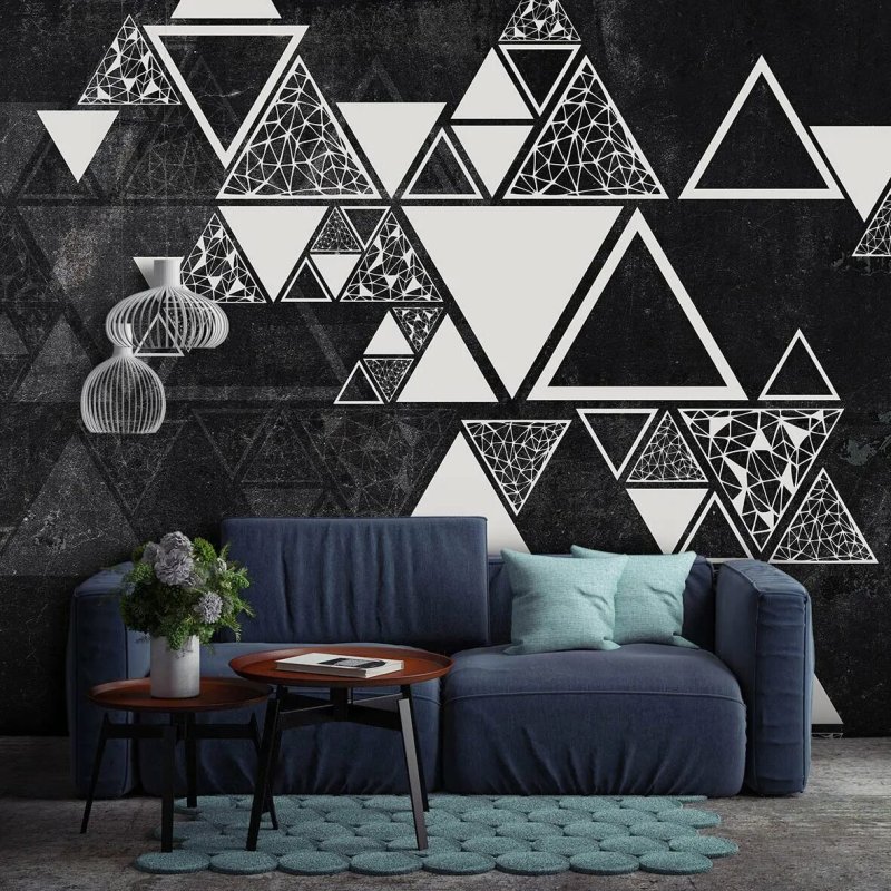 Geometric ornament on the wall