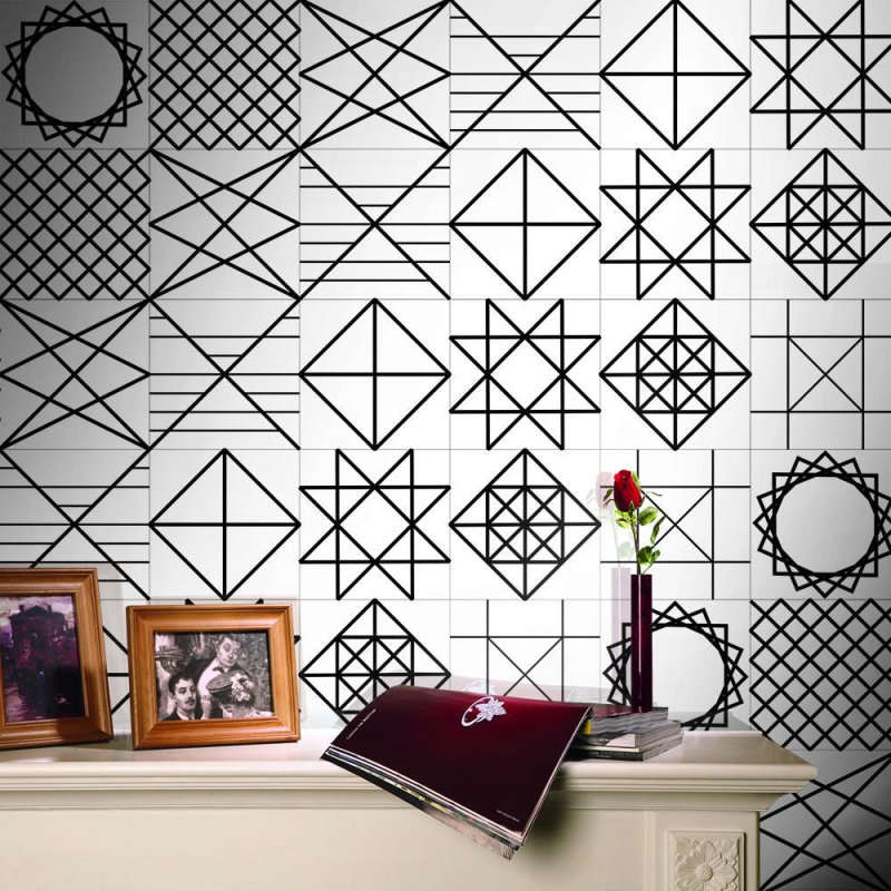 Geometric patterns on the walls