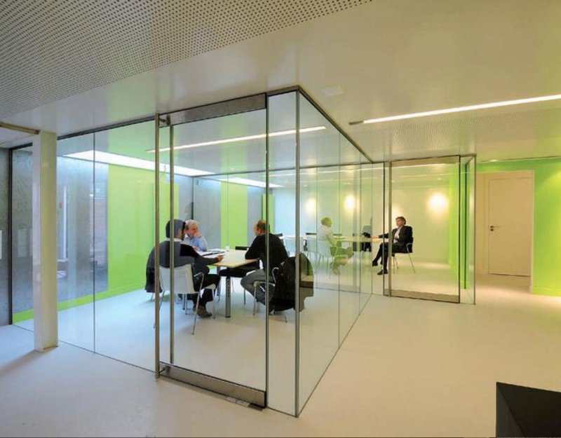 Glass partitions Office