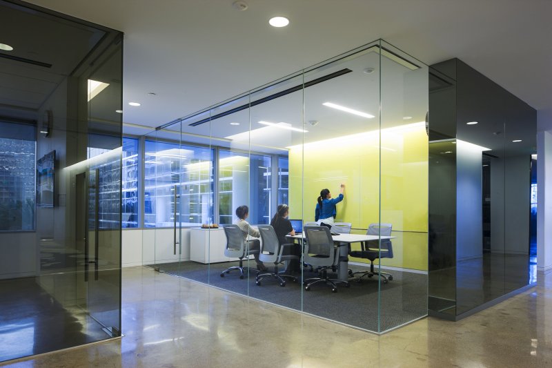 Glass partitions Office