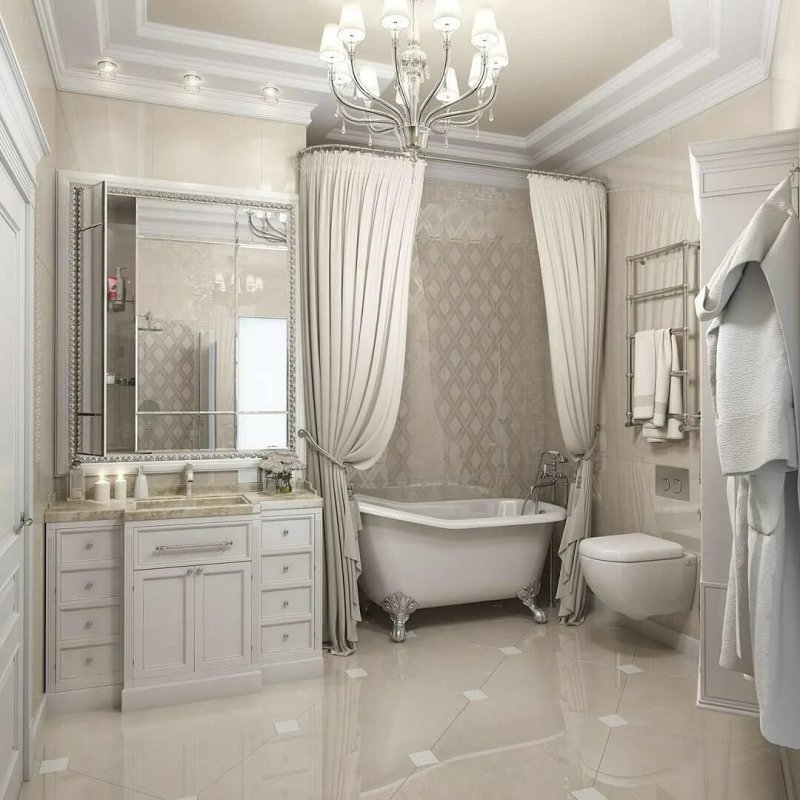 Bathroom in a classic style