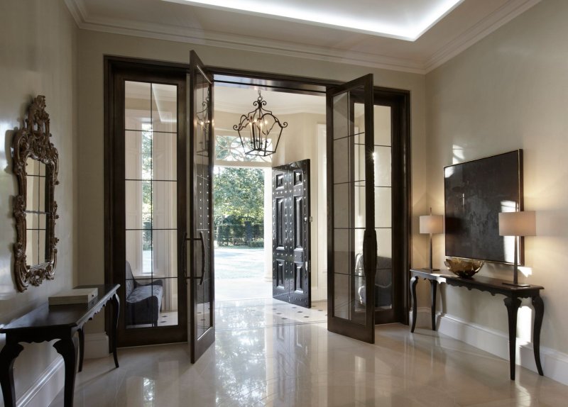 Classic doors in a modern interior