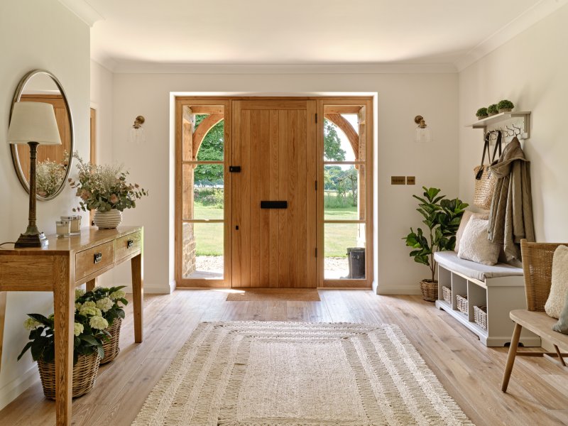 Entrance hall in the style of country