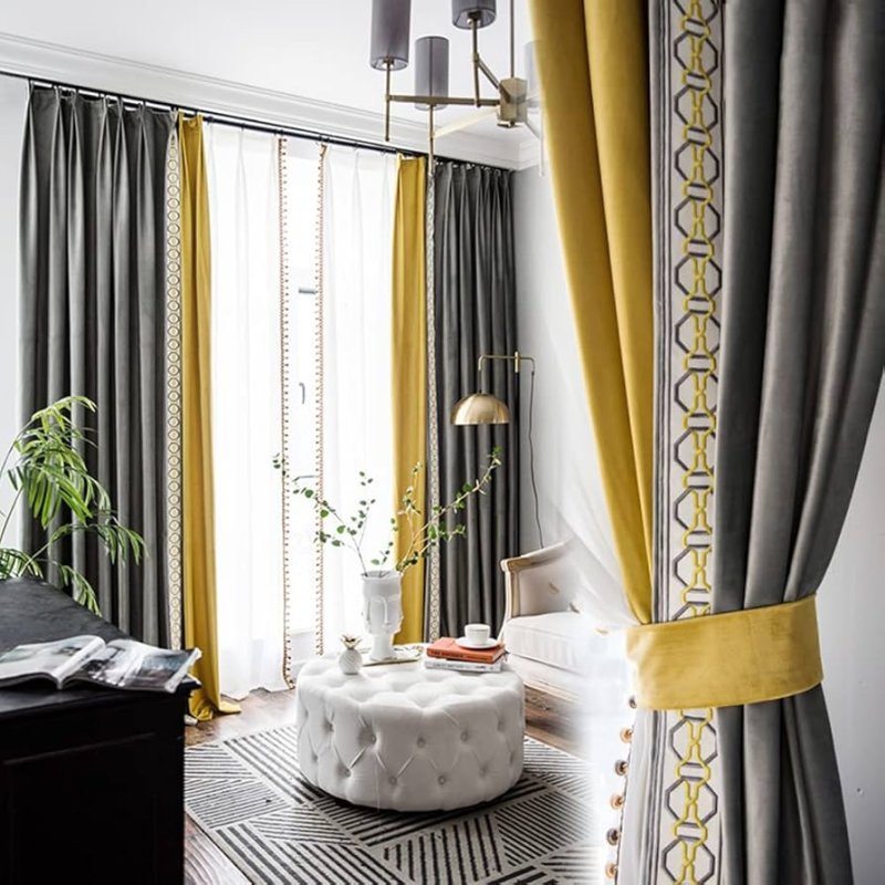 Yellow curtains