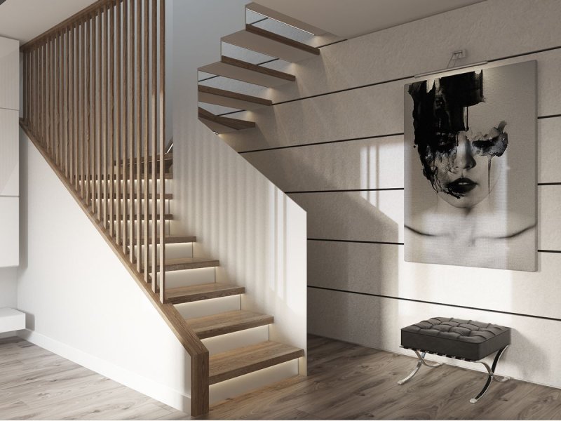 Staircase in modern style