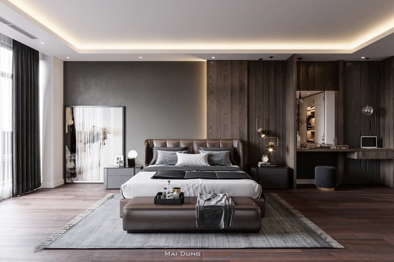 Bedrooms in modern style