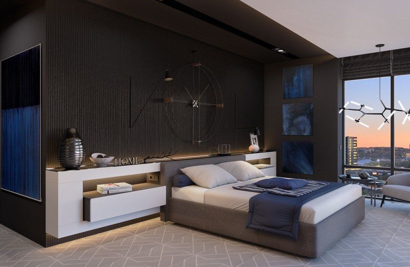 Bedrooms in a modern design design