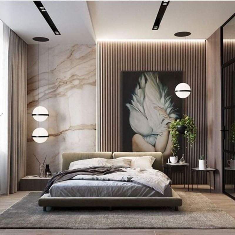 Bedrooms in modern style