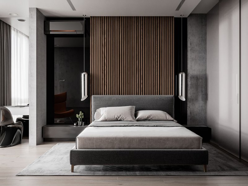 Bedrooms in modern style