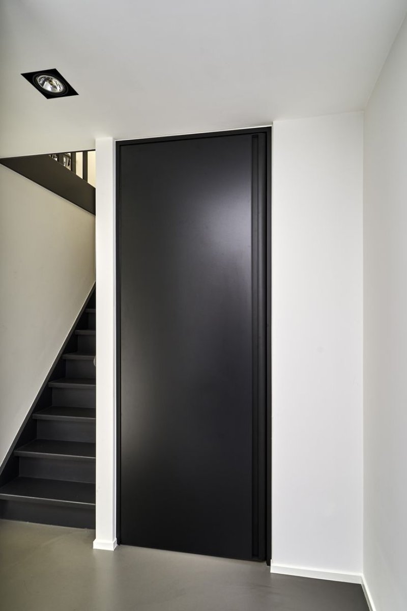 Black interior door