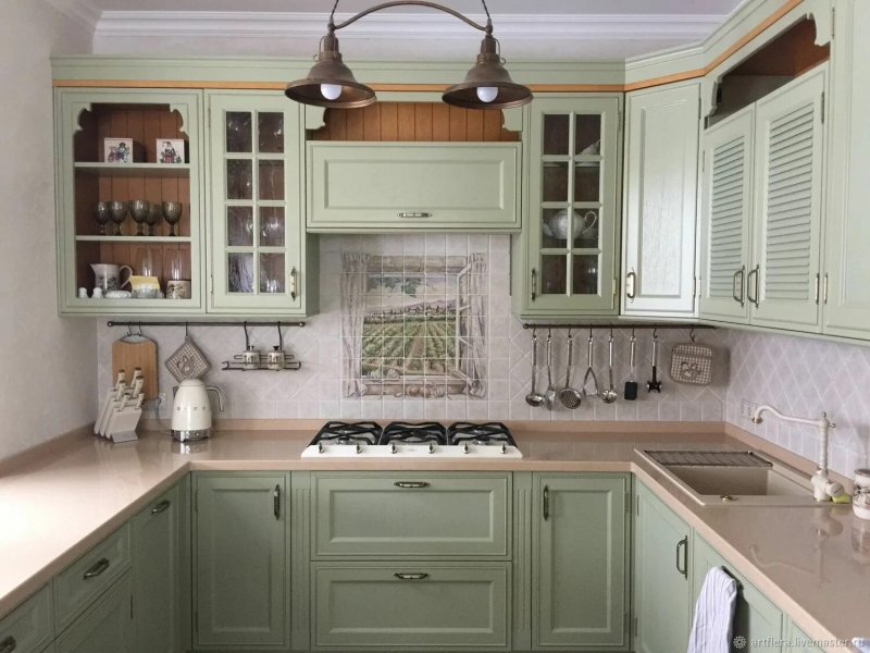 Provence kitchen in a small kitchen