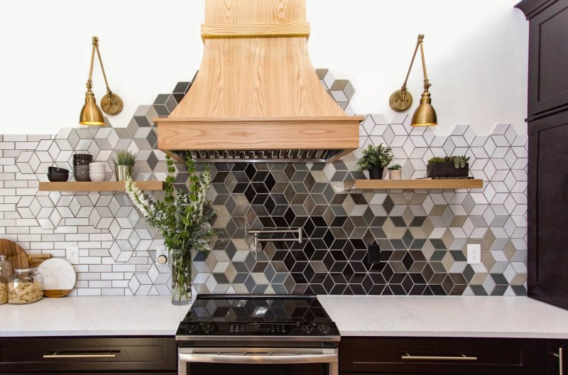 Kitchen tiles per apron