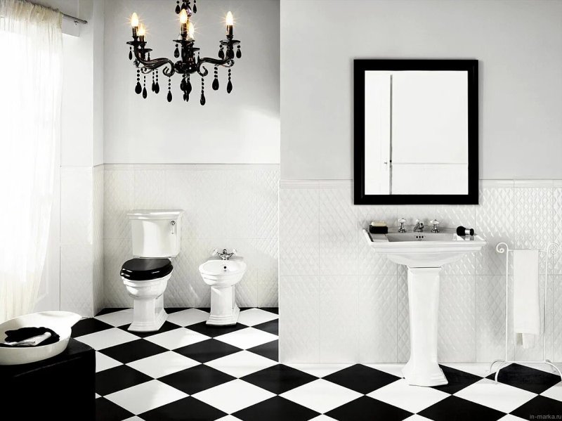 Kerama Marazzi black white tile