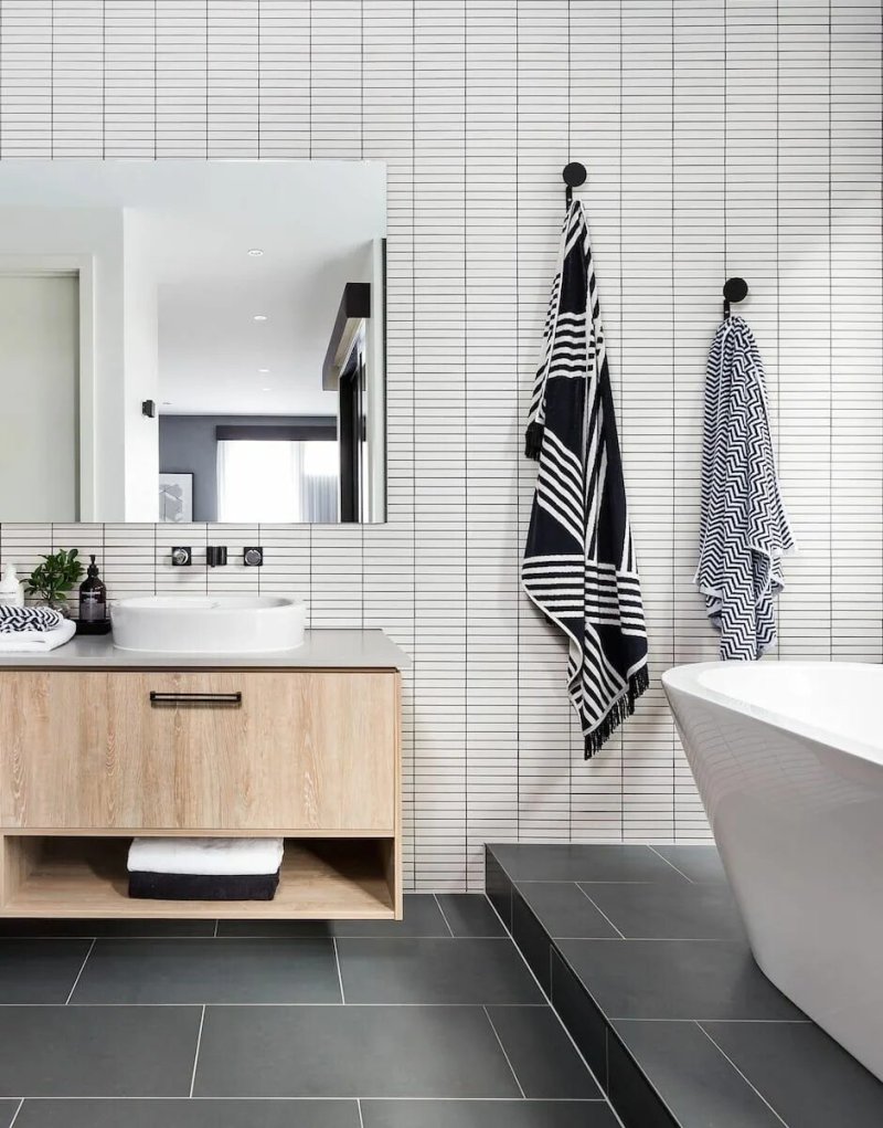 Bathroom design in the Scandinavian style