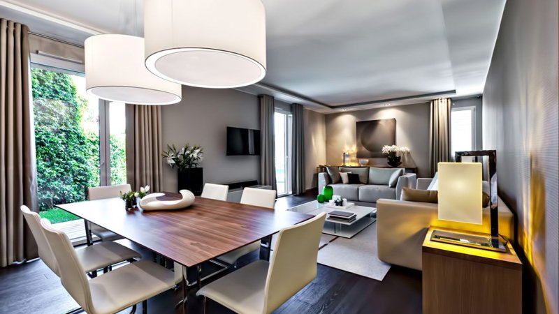 The interior of apartments in a modern style