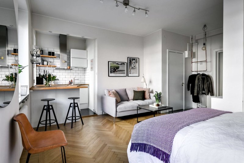 Scandinavian style in the interior of small -sized apartments