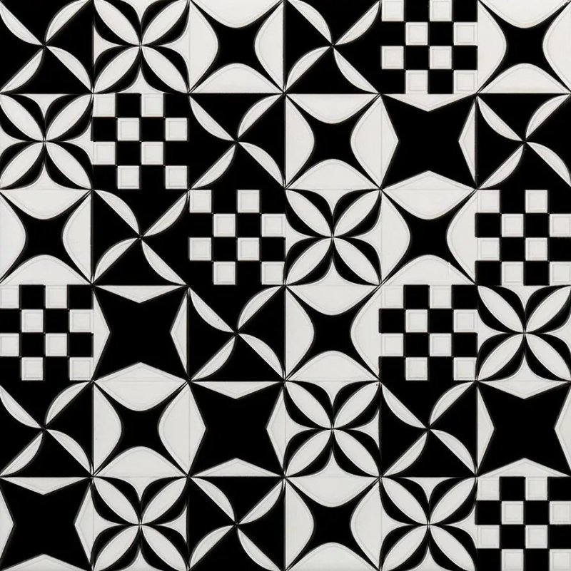 Tiles floor geometric ornament