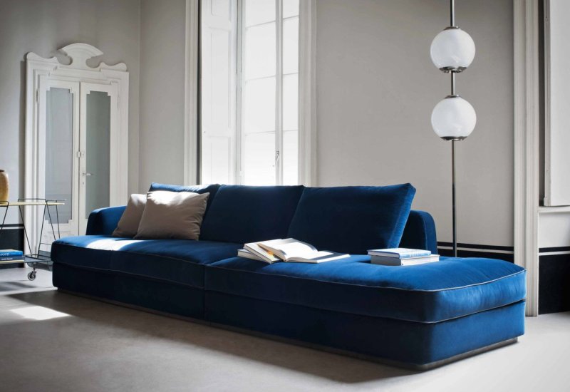 Modern sofa in the interior