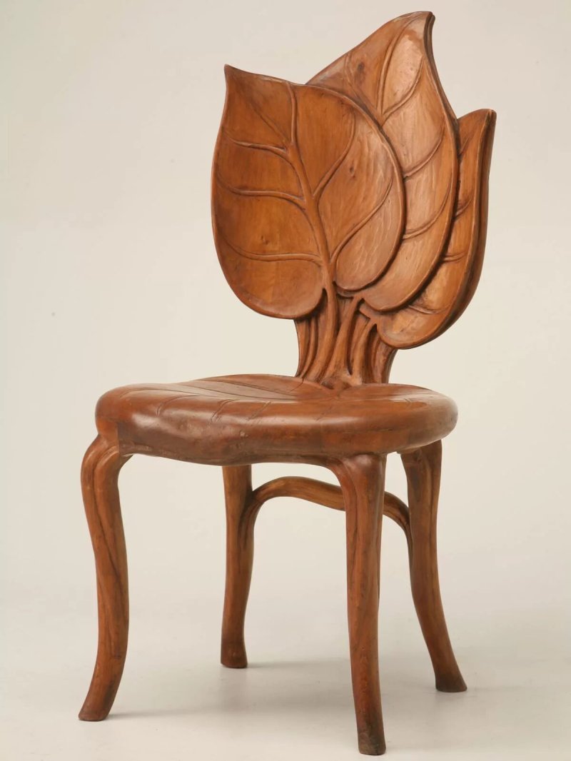 Unusual wooden chair