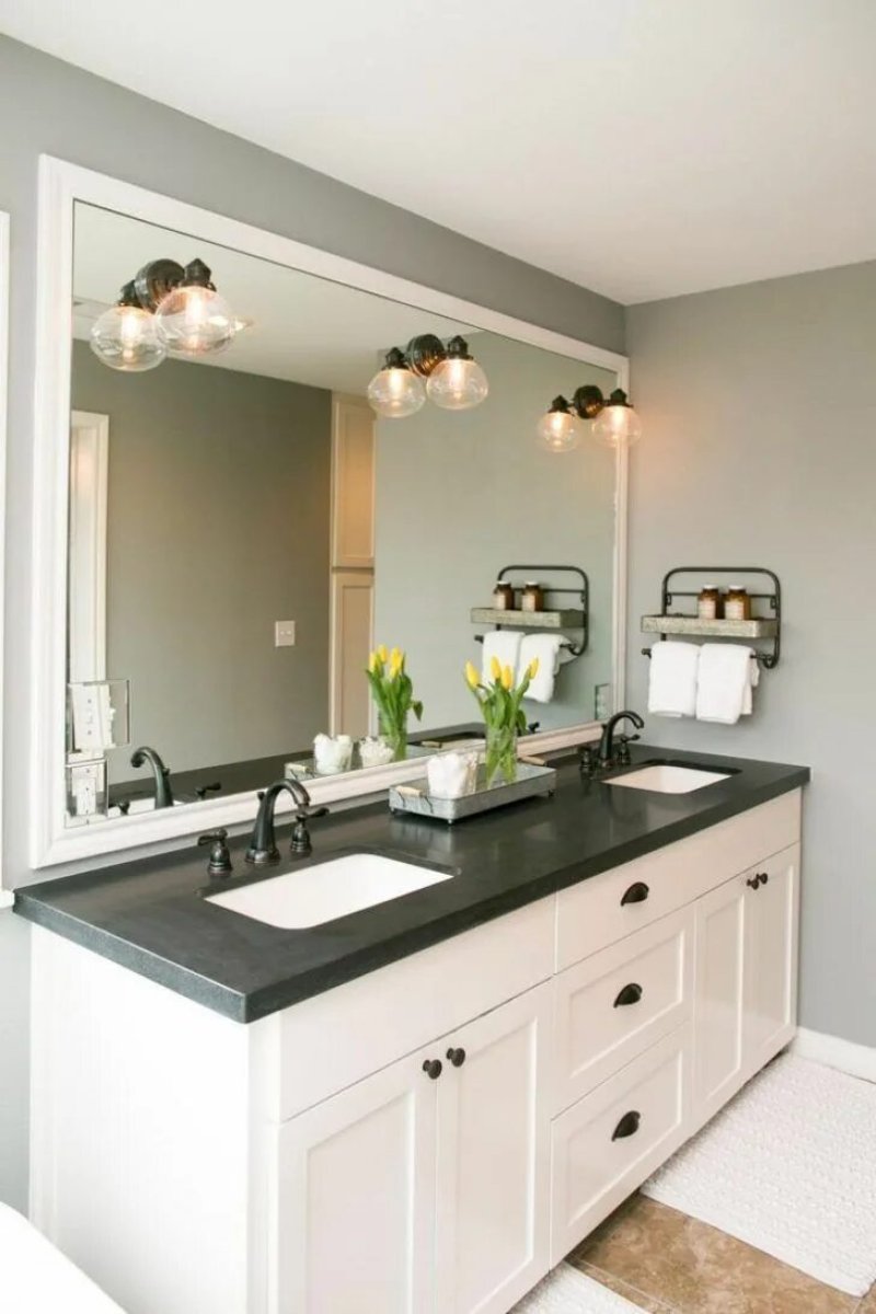 Mirror above the sink