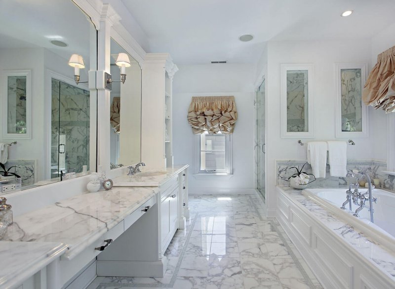 Bathroom in marble style