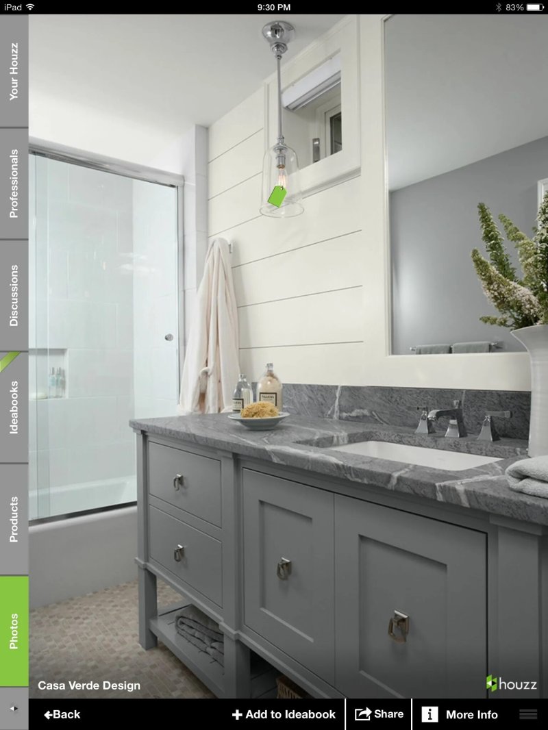 Bathroom furniture gray