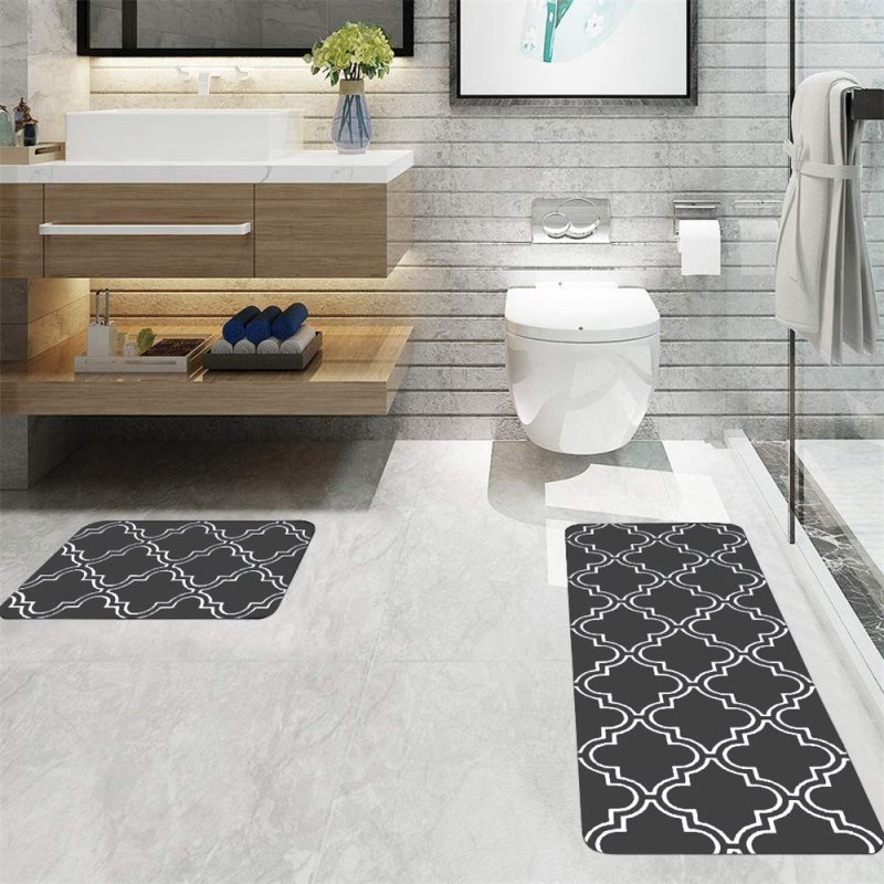 Toilet and bathroom rug