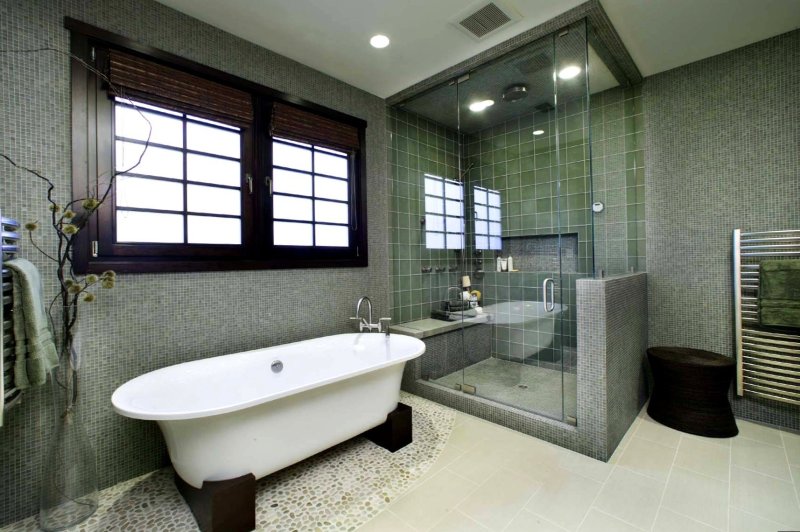 Bathroom design in a private house