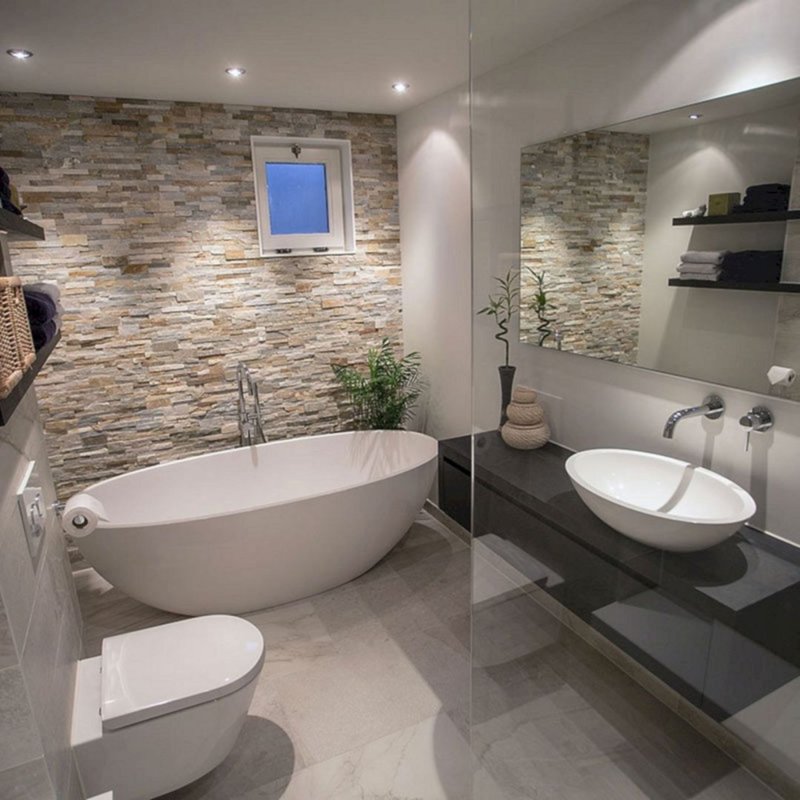 Bathroom in a modern design design