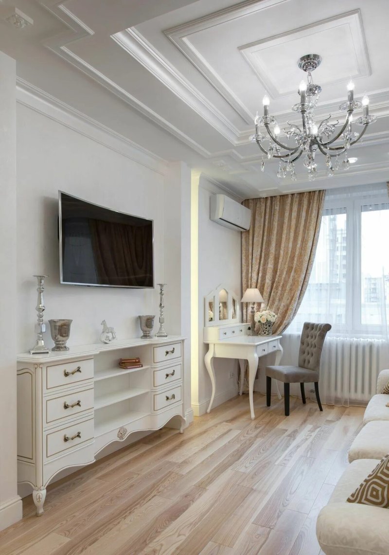 Classical style bedroom in light colors